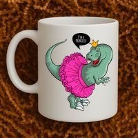 I'm A Princess, Trex In Tutu Coffee Mug thumb 2