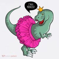 I'm A Princess, Trex In Tutu Baby Bodysuit thumb 2