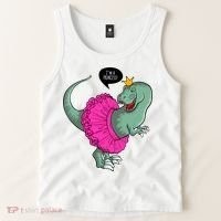 I'm A Princess, Trex In Tutu Tank Top thumb 2