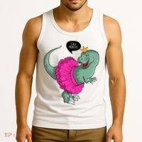 I'm A Princess, Trex In Tutu Tank Top thumb 3