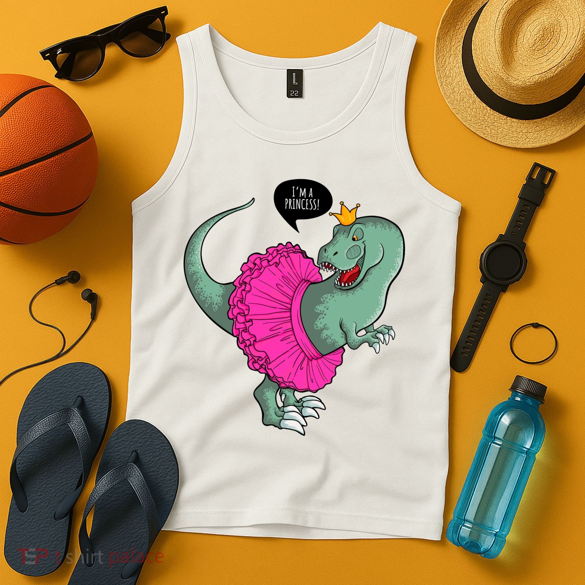 I'm A Princess, Trex In Tutu Tank Top