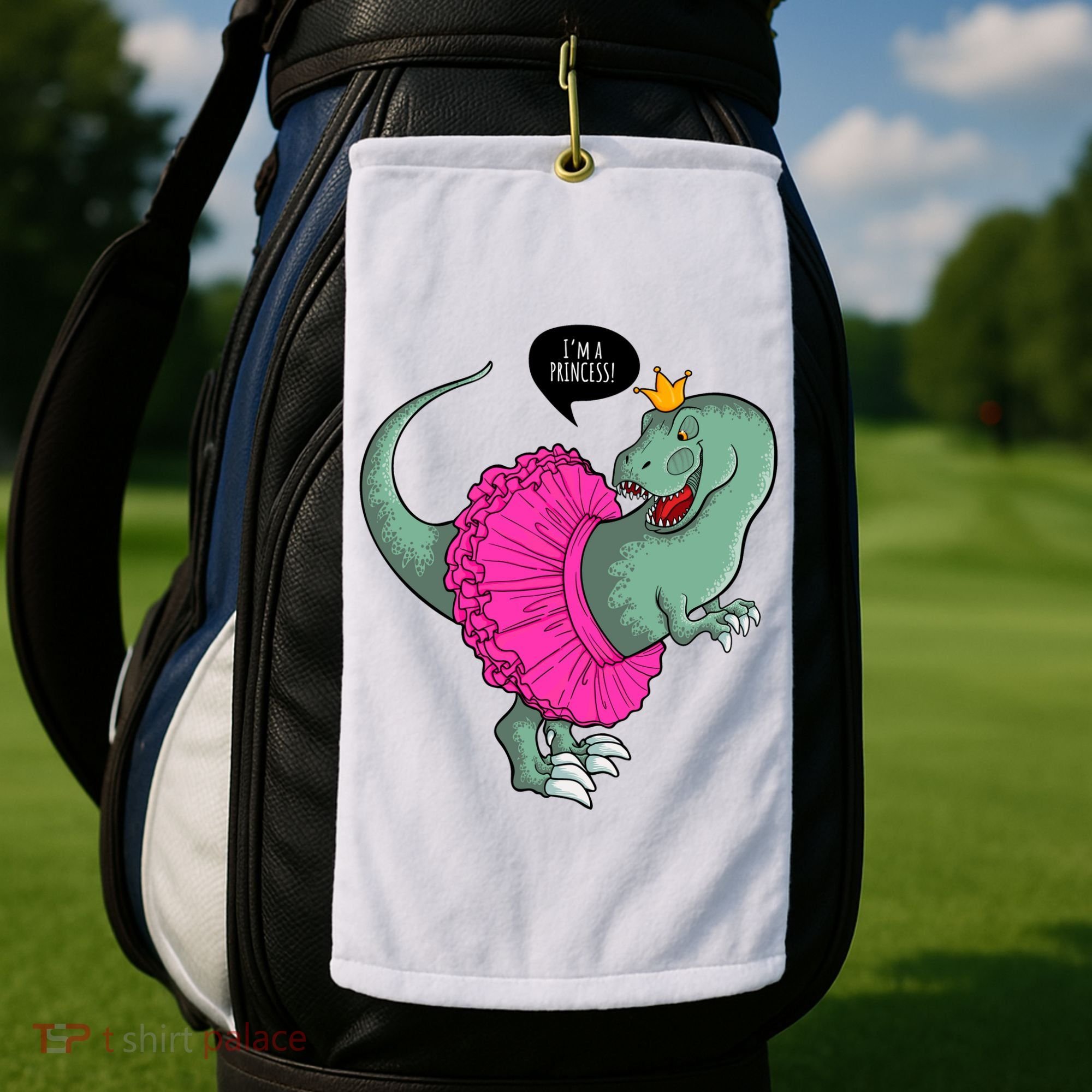 I'm A Princess, Trex In Tutu Golf Towel