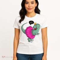 I'm A Princess, Trex In Tutu Women's T-Shirt thumb 4