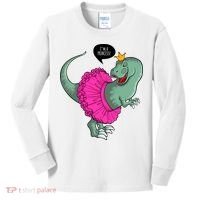 I'm A Princess, Trex In Tutu Kids Long Sleeve Shirt thumb 0