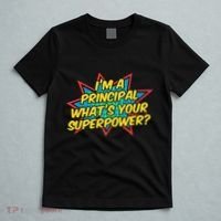 Im A Principal Whats Your Superpower Super School Principal T-Shirt thumb 5