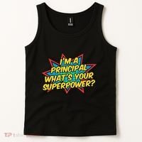 Im A Principal Whats Your Superpower Super School Principal Tank Top thumb 2