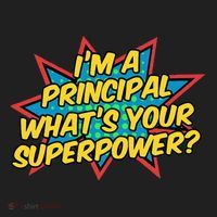 Im A Principal Whats Your Superpower Super School Principal Golf Towel thumb 3