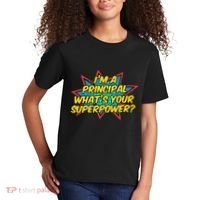 Im A Principal Whats Your Superpower Super School Principal Kids T-Shirt thumb 2