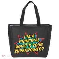 Im A Principal Whats Your Superpower Super School Principal Tote Bag thumb 0