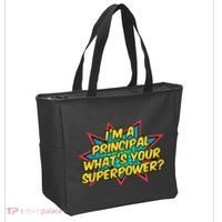 Im A Principal Whats Your Superpower Super School Principal Tote Bag thumb 2