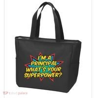 Im A Principal Whats Your Superpower Super School Principal Tote Bag thumb 3