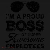 I'm A Proud Boss Of Super Awesome Employees Backpack thumb 2