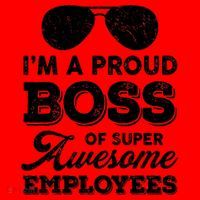 I'm A Proud Boss Of Super Awesome Employees Santa Hat thumb 1