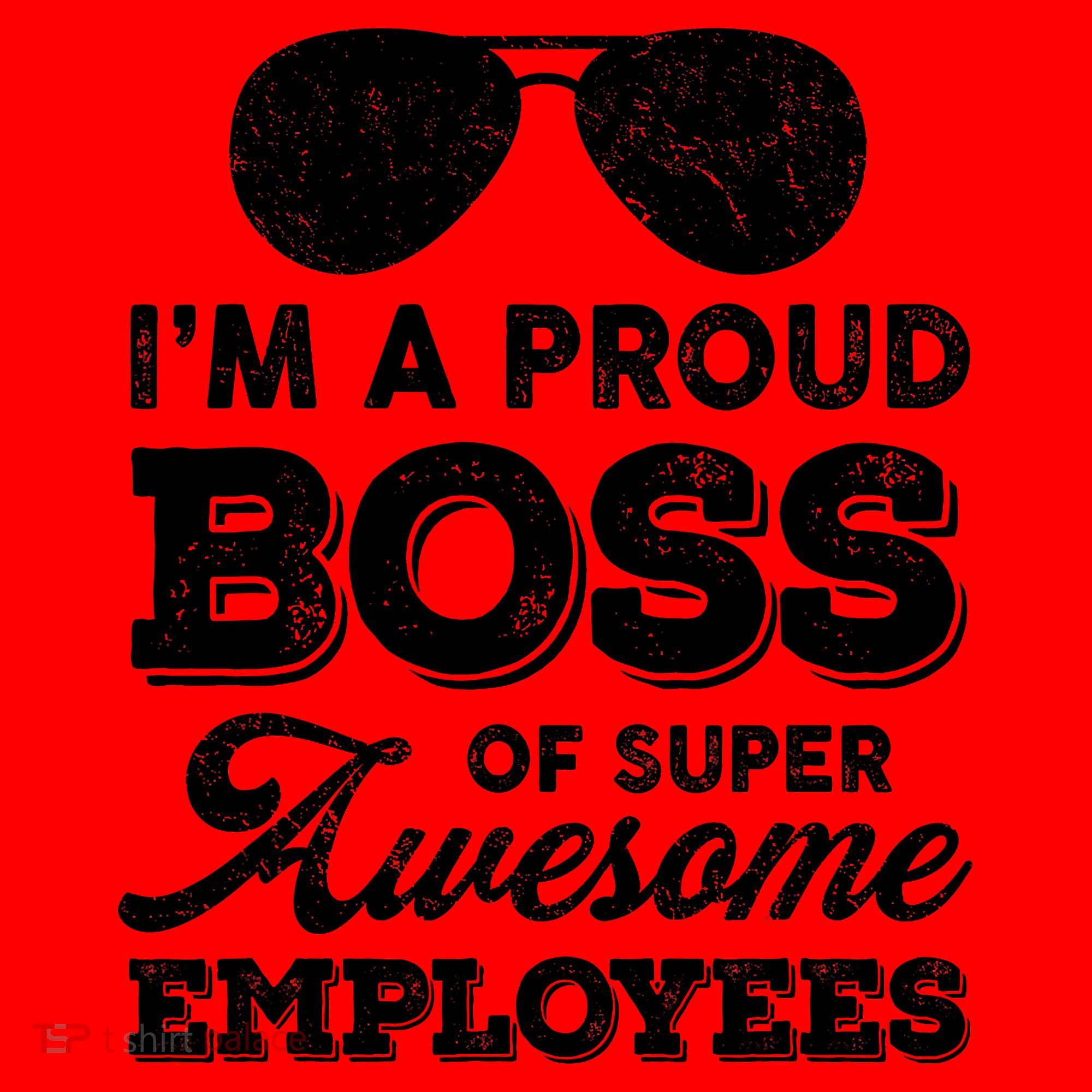 I'm A Proud Boss Of Super Awesome Employees Santa Hat