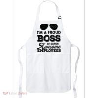 I'm A Proud Boss Of Super Awesome Employees Apron thumb 0