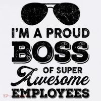 I'm A Proud Boss Of Super Awesome Employees Women's Hoodie thumb 2