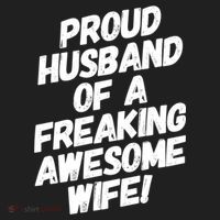 I'm A Proud Husband Of A Freaking Awesome Wife Funny Saying Gift Golf Towel thumb 3