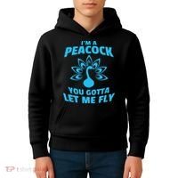 I'm A Peacock You Gotta Let Me Fly Kids Hoodie thumb 4