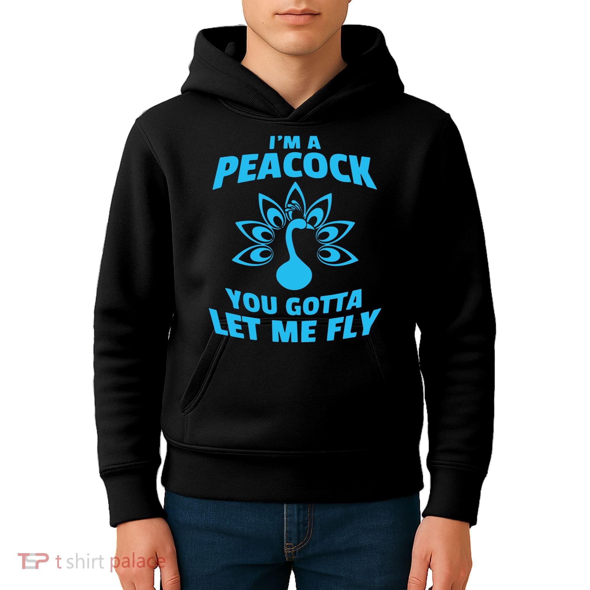 I'm A Peacock You Gotta Let Me Fly Kids Hoodie