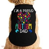 I'm A Proud Autism Dad Gift Autism Awareness Great Gift Doggie Tank thumb 0