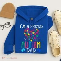I'm A Proud Autism Dad Gift Autism Awareness Great Gift Hoodie thumb 4