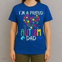 I'm A Proud Autism Dad Gift Autism Awareness Great Gift T-Shirt thumb 4