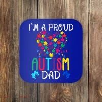 I'm A Proud Autism Dad Gift Autism Awareness Great Gift Coaster thumb 0