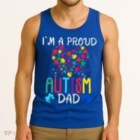 I'm A Proud Autism Dad Gift Autism Awareness Great Gift Tank Top thumb 3
