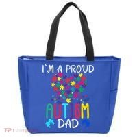 I'm A Proud Autism Dad Gift Autism Awareness Great Gift Tote Bag thumb 0