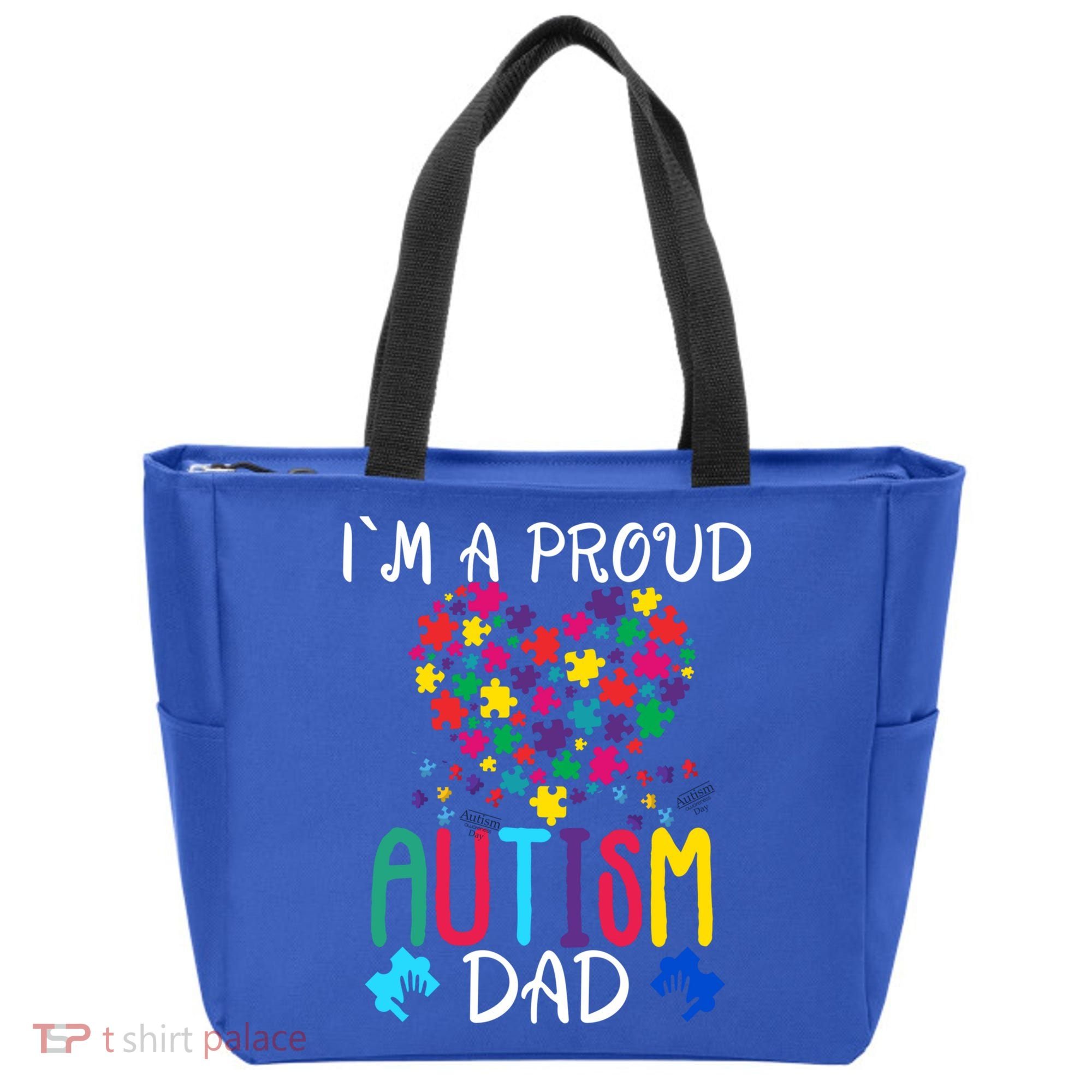 I'm A Proud Autism Dad Gift Autism Awareness Great Gift Tote Bag