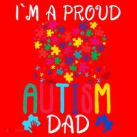 I'm A Proud Autism Dad Gift Autism Awareness Great Gift Santa Hat thumb 1