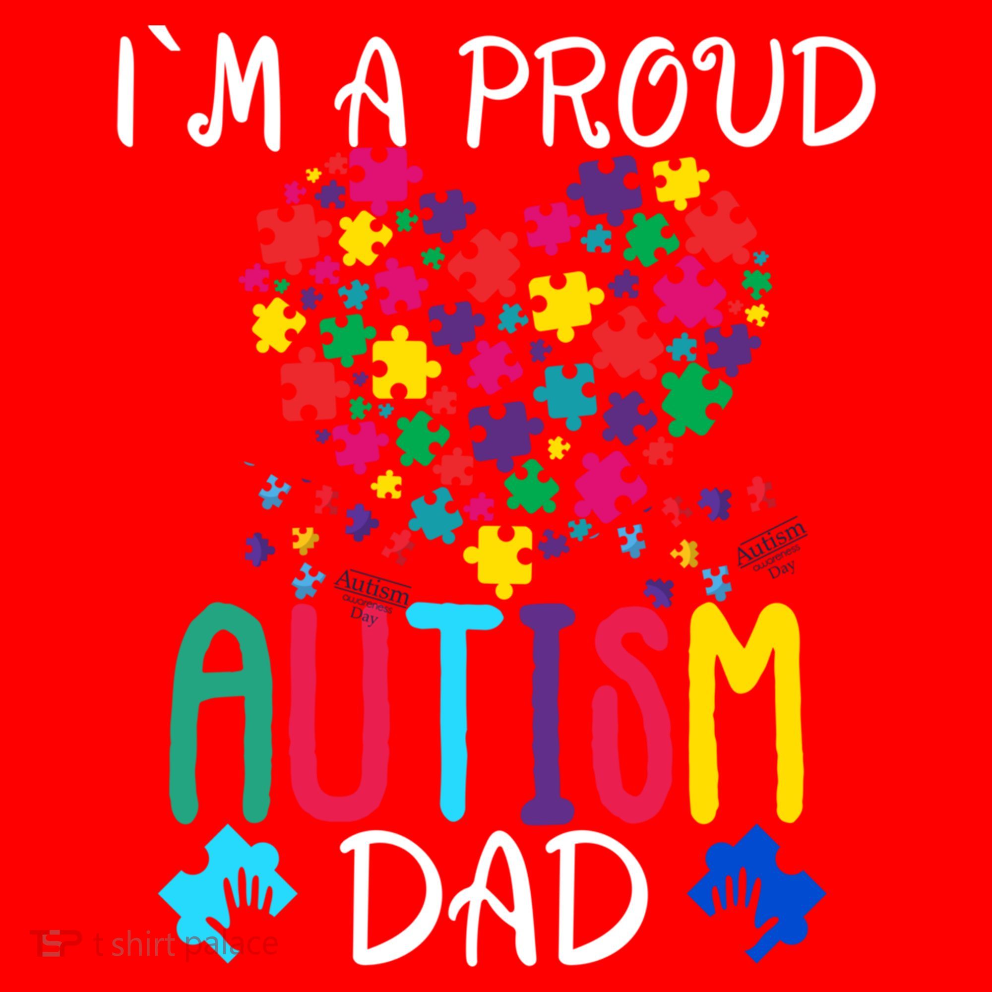 I'm A Proud Autism Dad Gift Autism Awareness Great Gift Santa Hat