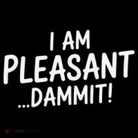 I Am Pleasant Dammit Funny Sarcastic Humor Coffee Mug thumb 5