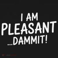 I Am Pleasant Dammit Funny Sarcastic Humor Women's T-Shirt thumb 6