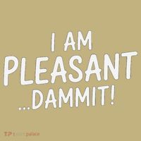 I Am Pleasant Dammit Funny Sarcastic Humor Kids T-Shirt thumb 2