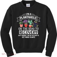 Im A Plantaholic On The Road To Recovery Gardening Kids Sweatshirt thumb 0