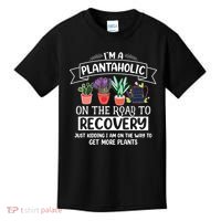 Im A Plantaholic On The Road To Recovery Gardening Kids T-Shirt thumb 0