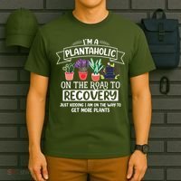 Im A Plantaholic On The Road To Recovery Gardening T-Shirt thumb 6