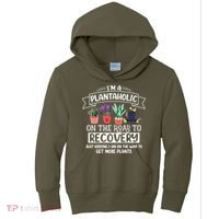 Im A Plantaholic On The Road To Recovery Gardening Kids Hoodie thumb 0