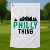 It's A Philly Thing City Skyline Pride Golf Towel thumb 1