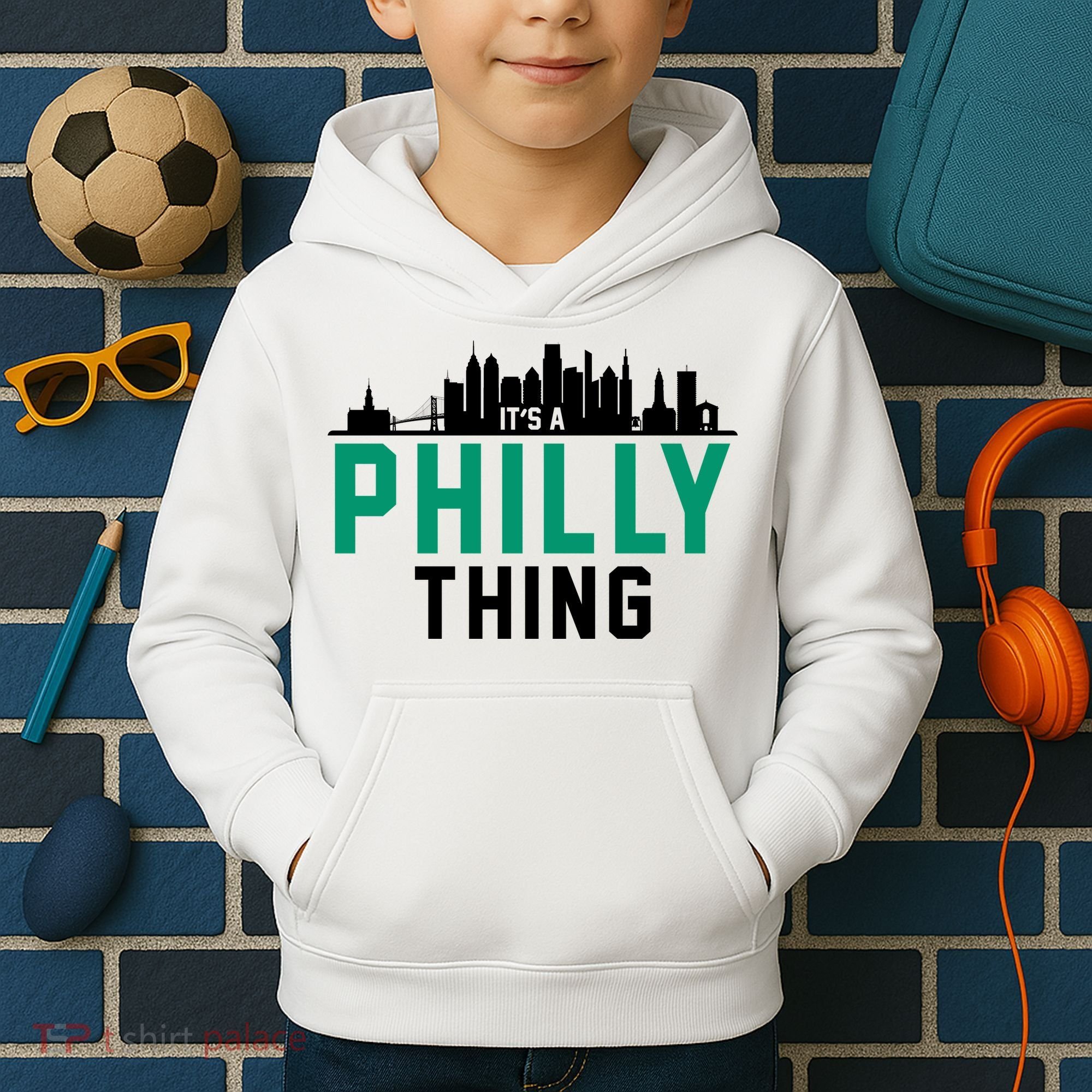 It's A Philly Thing City Skyline Pride Kids Hoodie