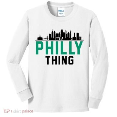 It's A Philly Thing City Skyline Pride Kids Long Sleeve Shirt