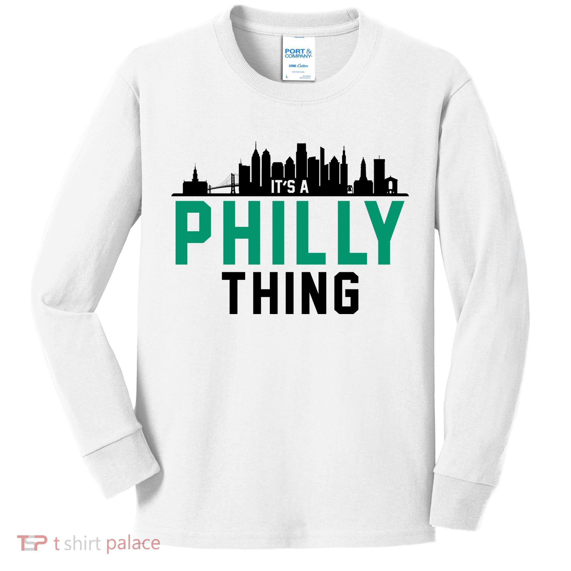 It's A Philly Thing City Skyline Pride Kids Long Sleeve Shirt