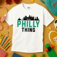 It's A Philly Thing City Skyline Pride Kids T-Shirt thumb 3