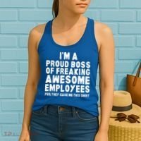 I'm A Proud Boss Of Freaking Awesome Employees Women's Tank Top thumb 2