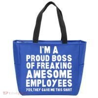 I'm A Proud Boss Of Freaking Awesome Employees Tote Bag thumb 0