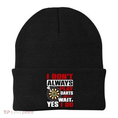 I Always Play Darts Funny Beanie