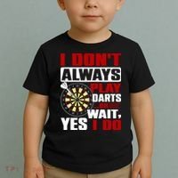 I Always Play Darts Funny Toddler T-Shirt thumb 2