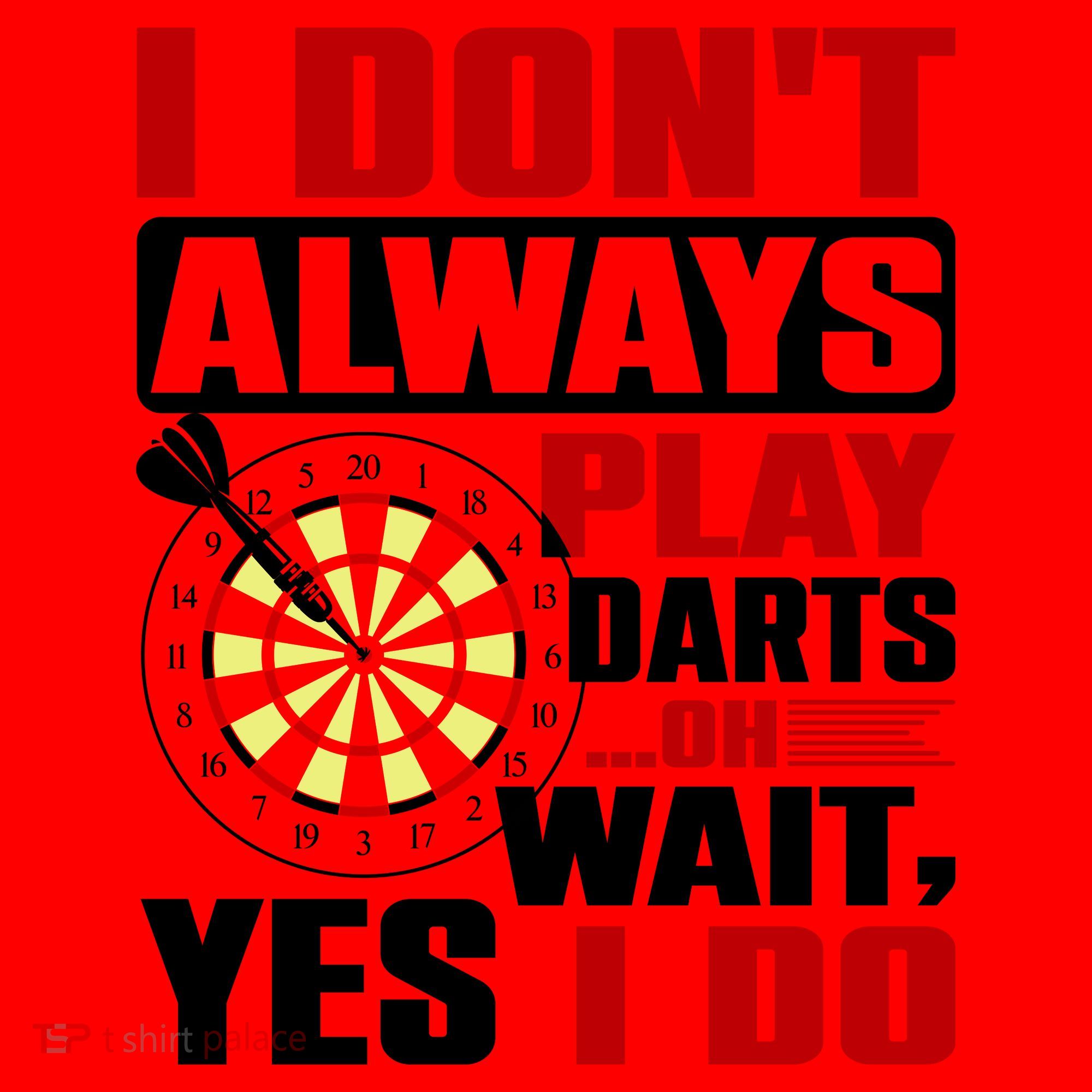 I Always Play Darts Funny Santa Hat