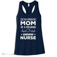 I'm A Proud Mom Of A Freaking Awesome Nurse Women's Tank Top thumb 0